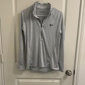 Under Armour Steel Gray Quarter-Zip Top